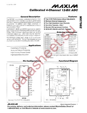 MX7582KN+ datasheet  